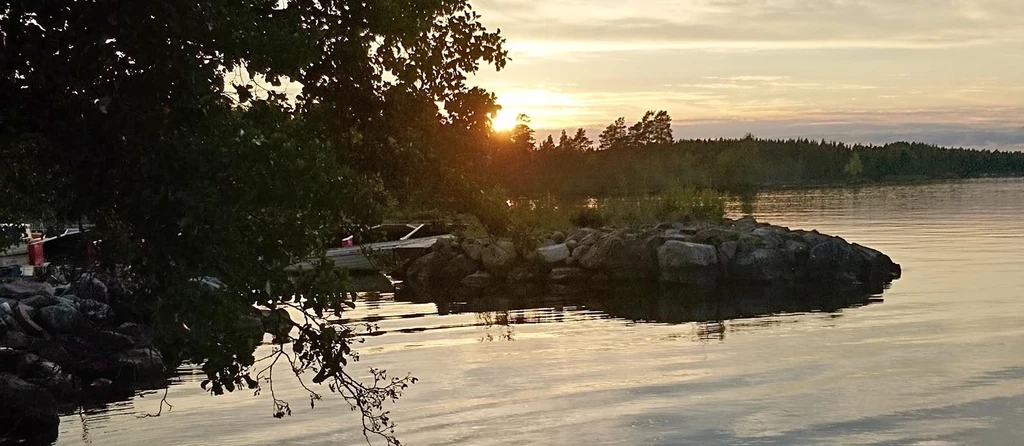 Kvall vid storsjon sensommar